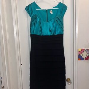 Green and Black Sangria Dress